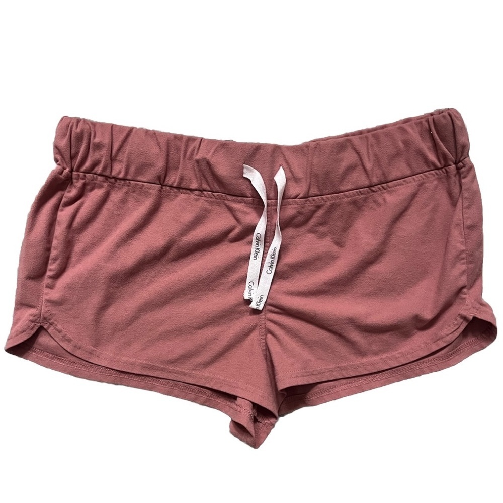 Calvin Klein Pink Super Soft Pajama Shorts Elastic Waistband EUC